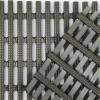 A close up of the Sure Grippa non slip matting in black shows grooved strips of rubber for slip resistance.