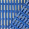 A close up of the Sure Grippa non slip matting shows blue coloured rubber strips with grooves for friction.