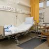 Empty bed in a hospital ward