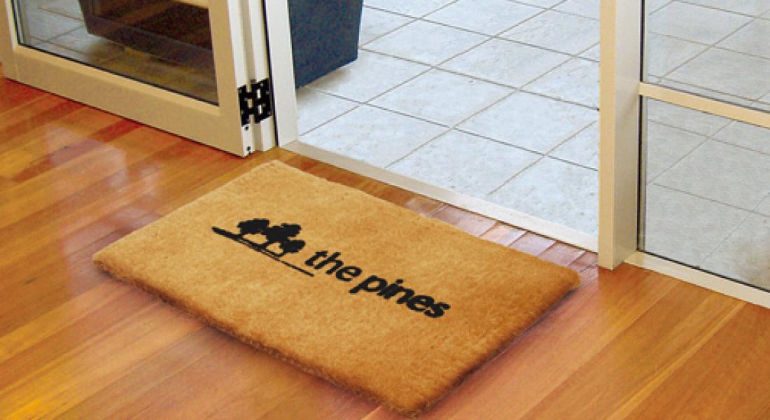 Coir-Logo-Mat-action