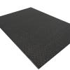 The Glamour Step entrance mat is pictured alone. It has a hexagon pattern on its surface in grey and silver colours.