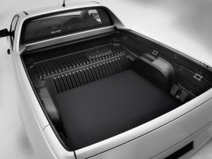 The back of a silver ute is fitted with black Insertion Rubber.